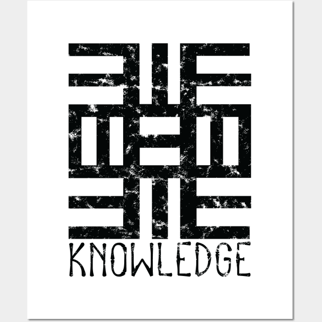 African Adinkra Sankofa Symbol "Knowledge" Black. Wall Art by Vanglorious Joy